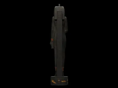 Statue of Bastet Low-poly 3D model