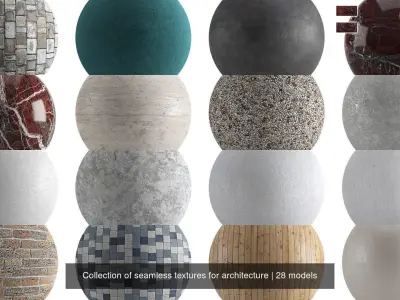 Collection of seamless materials for architecture Texture