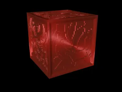 Abstract cube 3D model