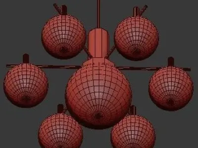 Globe Chandelier 3D model