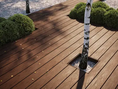 Composite decking texture 3D model