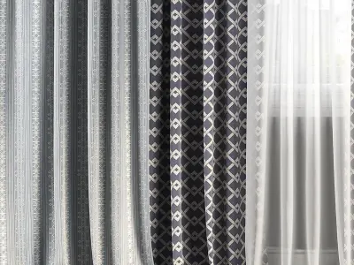 Curtain Set 115 3D model