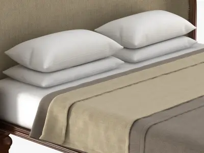 Custom made classic bed 3D model
