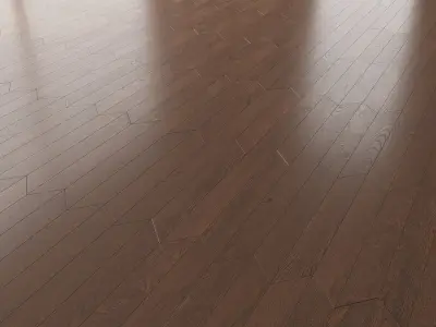 Parquet Oak Seal Brown WWL set 6 3D model