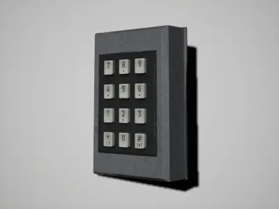 Keypad Low-poly 3D model
