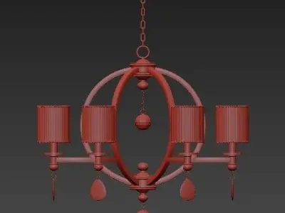 Classic chandelier 3 3D model