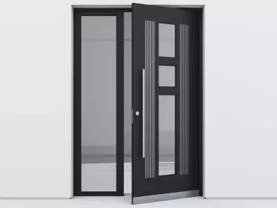 Aluminium door 135 3D model