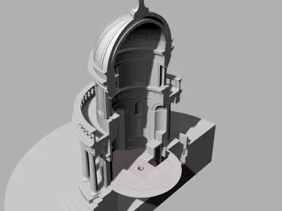Tempietto di San Pietro in Montorio by Bramante 3D model