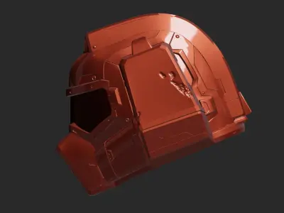 doom 3dv Helmet 3D print model