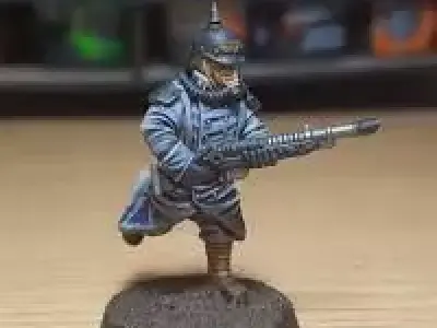 Valour Korps - Sci-Fi Soldier Miniature Low-poly 3D model