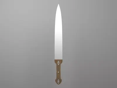 Old Sword Low-poly 3D model