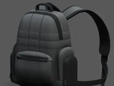 Backpack bag baggage Color 3d low poly Low-poly Low-poly 3D model