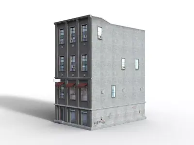 Building Free low-poly 3D model order