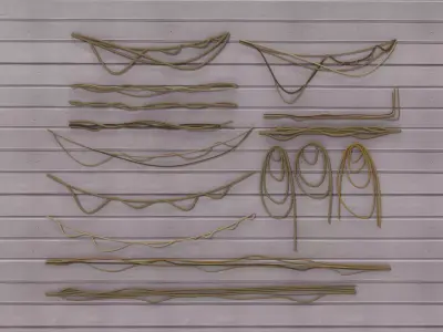 Rope Set 01 Low-poly 3D model