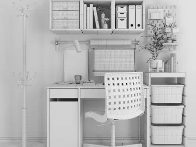 IKEA Workplace-03 3D model