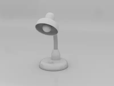 Desk lamp 3D model asset for games animation Interior viz Low-poly 3D model