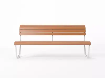 Swiss Park Bench 3D model