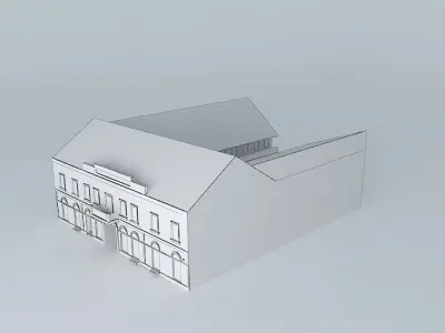 Old House Mid-Europe Low-poly 3D model