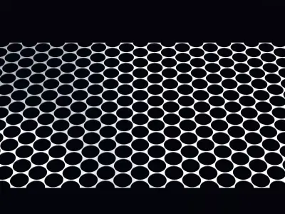 Perforated panel with 81 percent opening 25O106 3D model