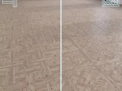 Parquet - Laminate - Wooden floor Low-poly 3D model 50