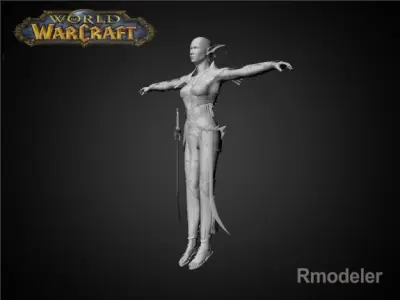 Night Elf Luna 3D model