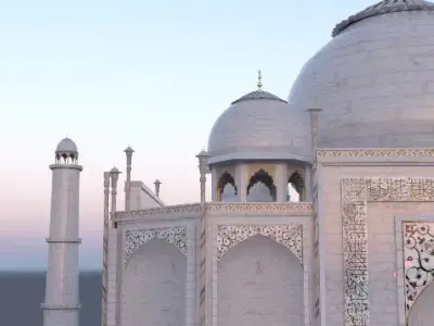 Taj Mahal 3D model 5