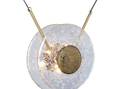 Sprinkled Glass Lamp sku 25656 by Pikartlights Free 3D model