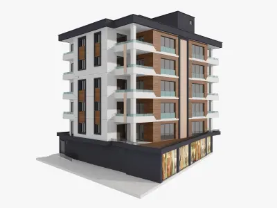 Residential Apartment Building 5 3D model