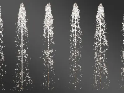 Water Fountain Set 01 3D model