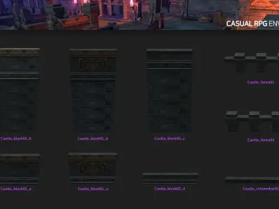 Casual RPG Environment 11 Low-poly 3D model