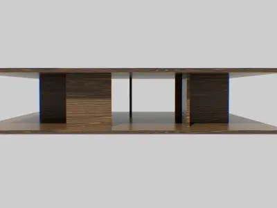 Modern coffee-table Low-poly 3D model