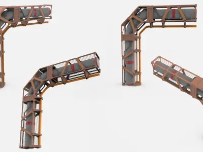 sci-fi Architecture kitbash 29 3D model