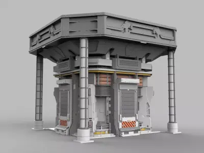 Sci Fi Modular Environment 12 3D model