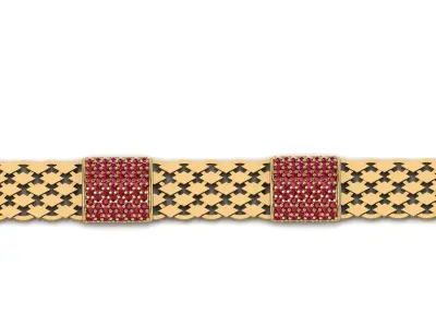 FANCY DIAMOND BRACELET JEWELRY 3D print model