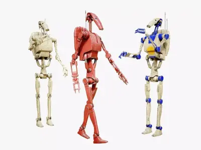 B1 Battle Droid 3D model