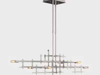 Grid Pendant PBR 3D model