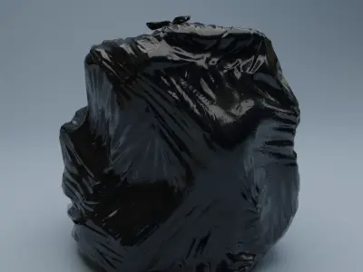 Trashbag - Large Low-poly 3D model