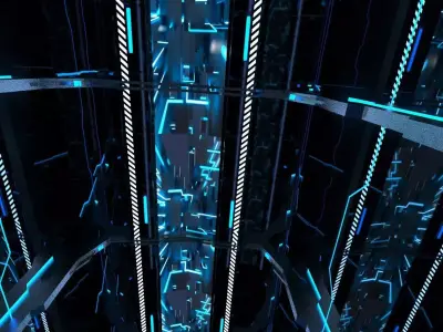 Futuristic Sci-Fi Corridor 3D model