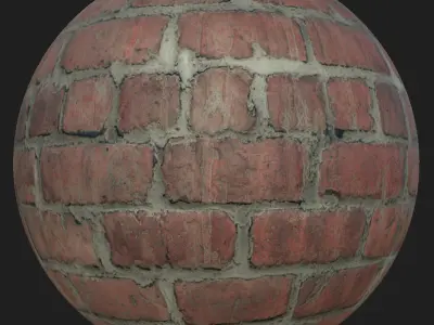 Brick Material Pack Low-poly 3D model