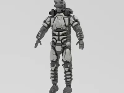 Scifi Soldier - Operator 001 Low-poly 3D model