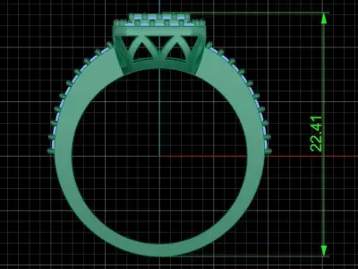 Jewelry ring 442 3D print model
