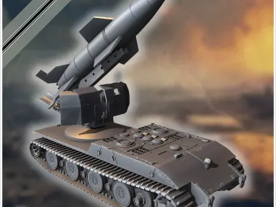 E-100 mit Raketenwerfer V-4 Boden-Boden Rakete rear version Entw 3D print model