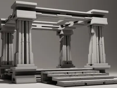 Modern Portico 3D model