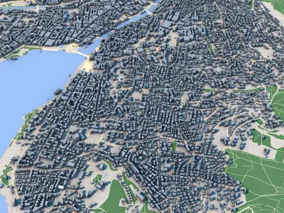 Zurich City Switzerland 3D model