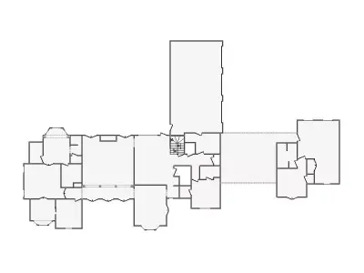 Simple Interior Sketch - 5501-6000 SF - Xactimate - Matterport 3D model