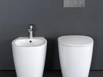 Ideal Standard Dea WC Low-poly 3D model