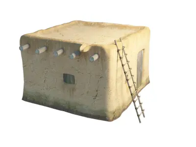 Adobe Farm House 3D model