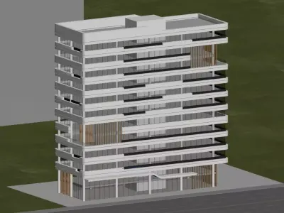 Modern Office Building 3D model