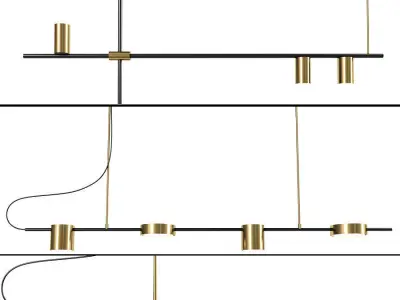 Ceiling Light Chandelier Collection 3D model