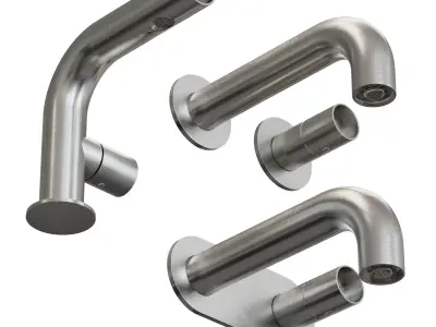 Rubinetterie Treemme Washbasin Mixers Set 3D model